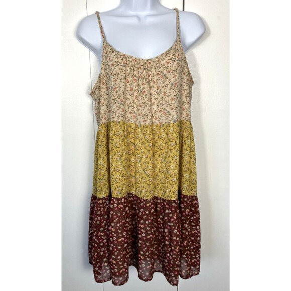 Staccato Dresses & Skirts - Staccato Josie Tiered Floral Print Multi Color Boho Dress Size Small